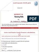 Handout-4 (Retaining Walls)