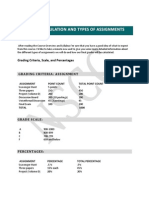 Grade Calculation and Types of Assignments