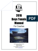 2016 Boys Tennis Manual: For Coaches