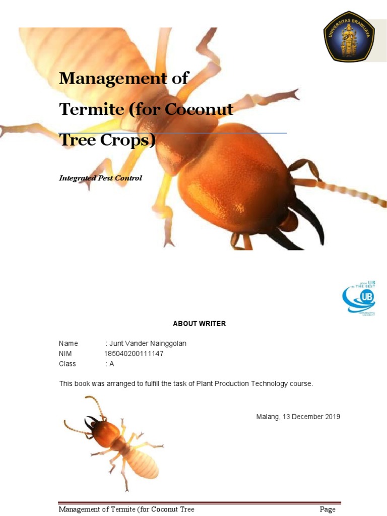 Termite Management for Coconut Crops | PDF | Trees | Plants