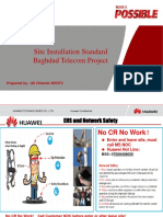 Baghdad Telecom Project Site Installation Standard V2.0 PDF