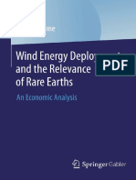 Wind Energy Deployment and The Relevance of Rare Earths An Economic Analysis by Anja Brumme (Auth.)
