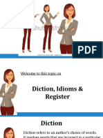 Diction - Idioms - Register - SB (Edited)