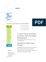 S-Curve Theory & Analysis As Metrics Tools For Project Management