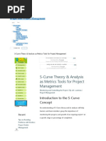 S-Curve Theory & Analysis As Metrics Tools For Project Management