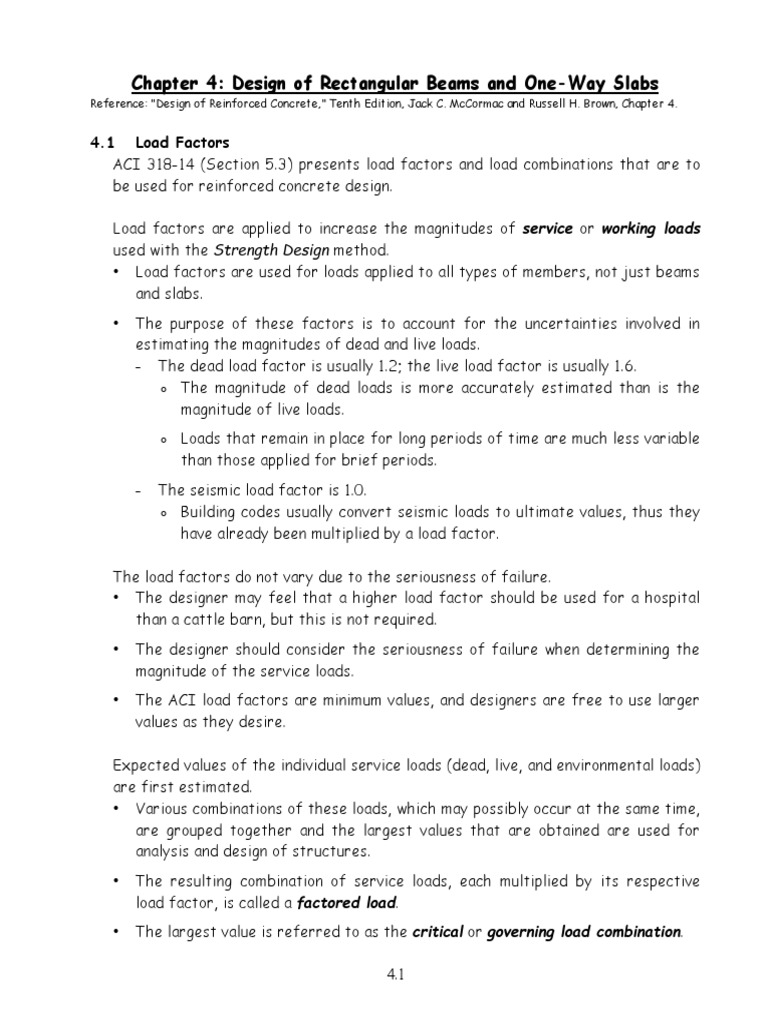 Design of Rectangular Beams and Slabs | PDF | Beam (Structure) | Bending