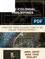 Pre-Colonial Philippines: A Look Into Our Past Settings, Customs and Culture