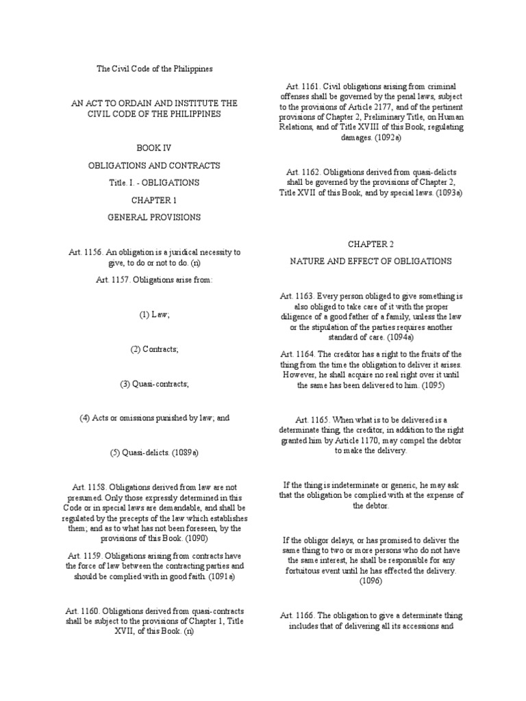 The Civil Code of The Philippines PDF Guarantee Payments