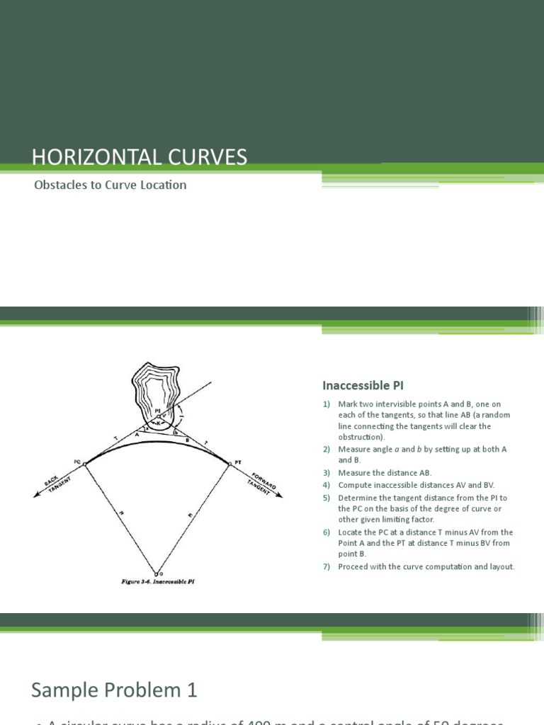 Curve Layout Techniques and Challenges | PDF | Angle | Tangent