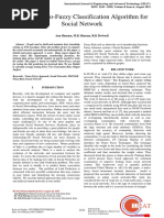 Hybrid Neuro-Fuzzy Classification Algorithm For Social Network