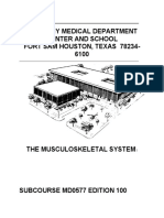US Army Medical Course MD0577100 the Musculoskeletal System