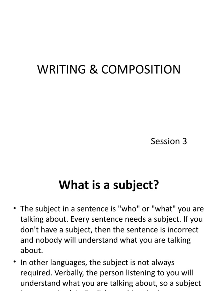 Understanding Subjects and Articles | PDF | Subject (Grammar ...