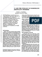 (1992) Self Psychology and The Etiology of Borderline Personality Disorder