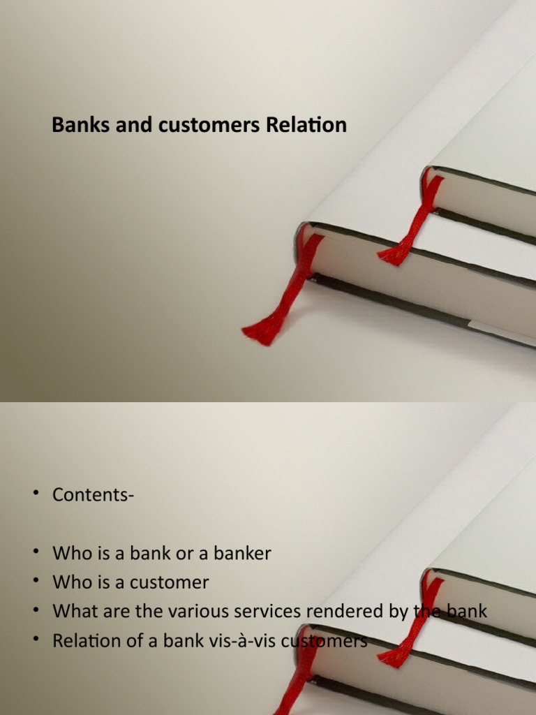 Banks and Customers Relation (1) 2 PDF Trust Law Banks