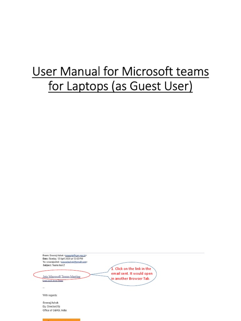 Microsoft Teams Guest User Manual | PDF | Games & Activities