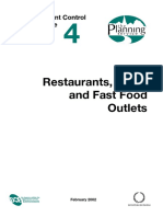 Restaurants, Cafés and Fast Food Outlets: Development Control Advice Note