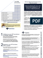 Folheto Regularização Do CPF para Recebimento Do Auxílio Emergencial PDF
