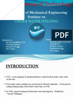 Department of Mechanical Engineering Seminar On: Institute