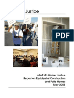 Building Justice: Interfaith Worker Justice Report On Residential Construction and Pulte Homes May 2008