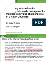 Integrating Informal Sector Recycling Into Waste Management - Insights From Value Chain Analysis of 3 Asian Countries