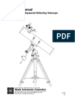 Instruction Manual: Model 4500: 4.5" Equatorial Reflecting Telescope