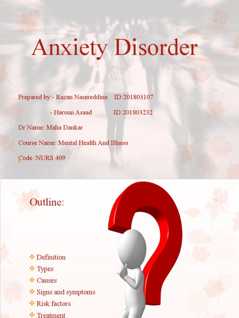 Anxiety Disorder | PDF | Generalized Anxiety Disorder | Anxiety Disorder