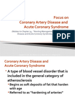 Focus On Coronary Artery Disease and Acute Coronary Syndrome