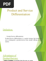 Product & Service Differentiation