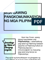 KAKAYAHANG SOSYOLINGUWISTIK at GAWING KOMUNIKASYON NG MGA PILIPINO