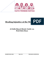 Healing Injustice at The Workplace: A Faith-Based Study Guide On Paid Sick Days