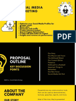 Yellow Modern Creative Corporate Social Media Strategy Presentation PDF