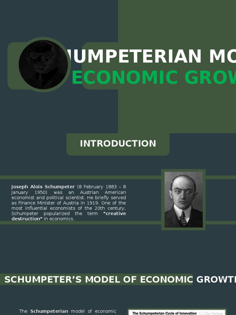 Schumpeterian Model of Economic Growth PDF Entrepreneurship