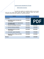 Forum Discussion Schedule For IT1106 Information Systems: Section Start Date End Date