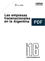 Las Empresas Transnacionales en Argentina PDF