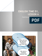 English Time D1, Lesson 6