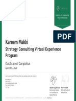 Kareem Makki: Strategy Consulting Virtual Experience Program