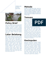 Policy Brief Banjir Di Wilayah Kabupaten Pesisir Selatan