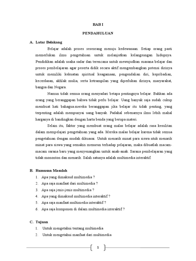 Multimedia Dan Multimedia Interaktif PDF