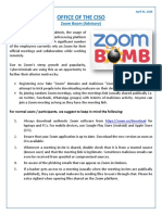 Advisory On Zoom Bombing PDF