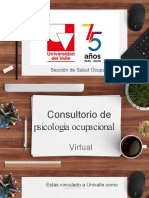 Consultorio de Psicologia Ocupacional Virtual PDF