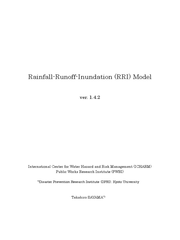 RRI Model User's Manual Overview | PDF | Geographic Information System ...