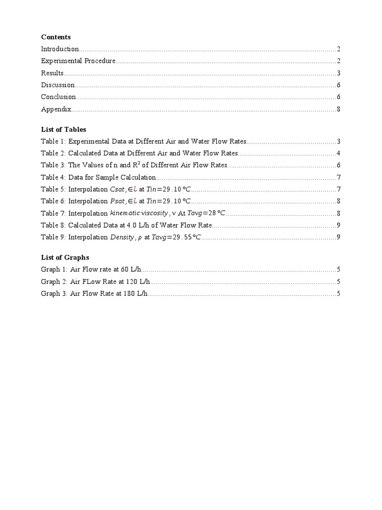 Gas Absorption Lab Report PDF Gases Atmosphere Of Earth