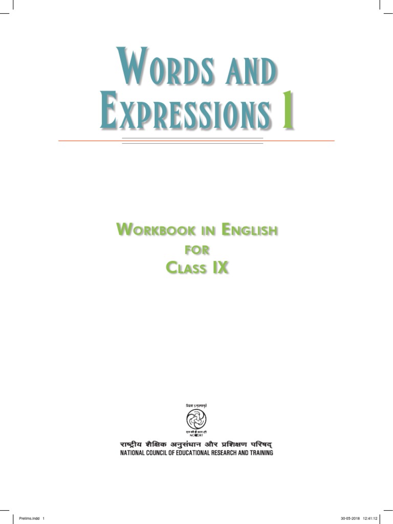 English Words and Expressions 1 Class 9 | PDF | Reading Comprehension |  Learning
