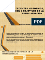 1.1 Definicion y Objetivos de La Administracion