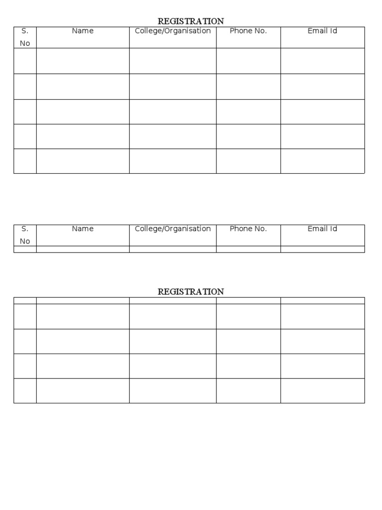 Registration Form for Colleges | PDF