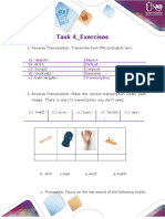 Phonetics and Phonology - Task 4 - Exercises