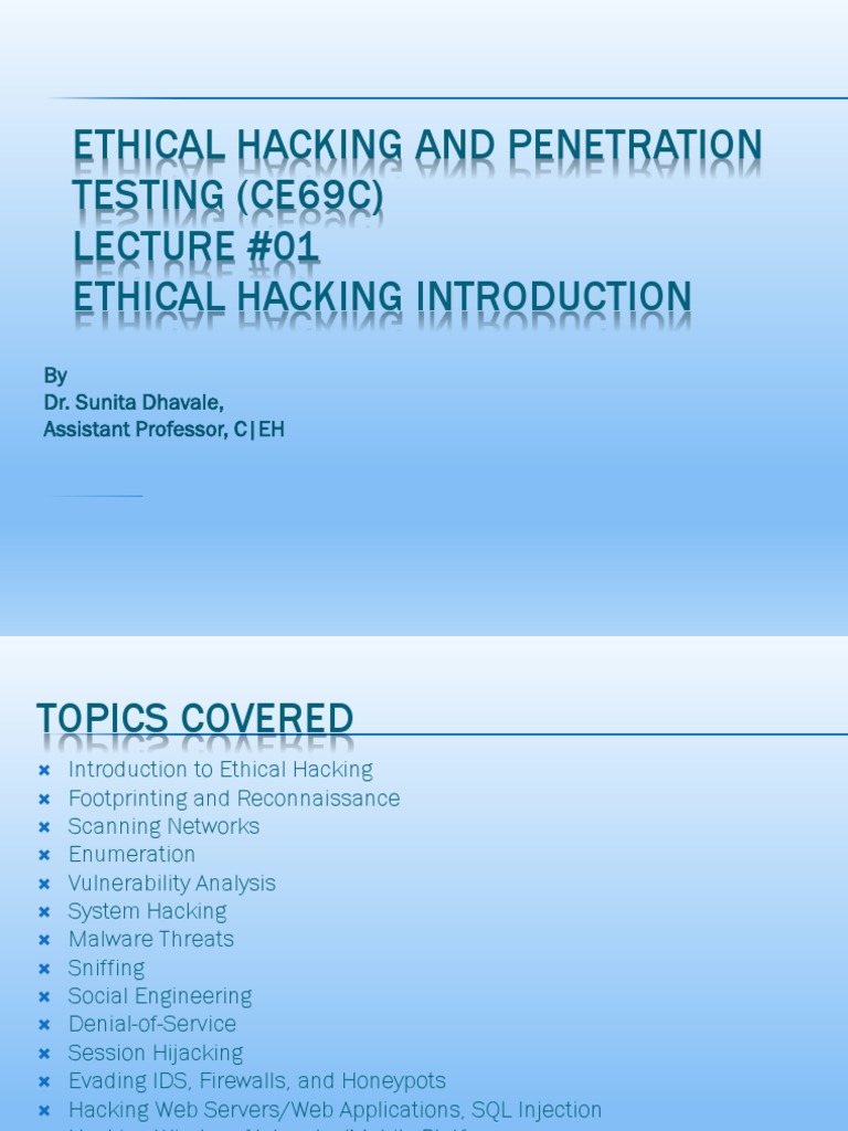 Chapter 1 Introduction To Ethical Hacking – FUPH