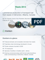 Commercial Production of Transport Fuel From Waste in Edmonton-ENERKEM (Cesarek - 2014)