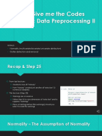 Just Give Me The Codes Lecture 5: Data Preprocessing II
