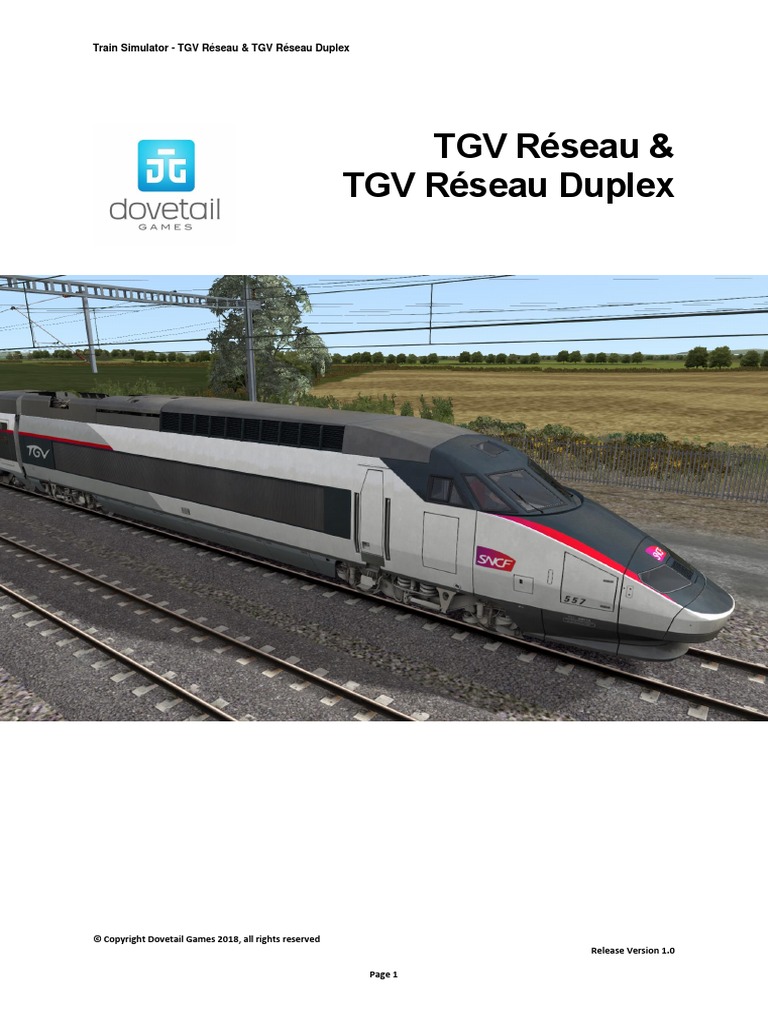 DTG - TGV Reseau Manual en | PDF | Transportation Engineering | Rail ...